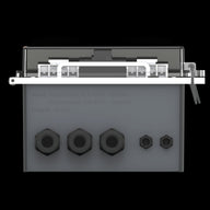 Greenhouse control unit with input/output specifications and multiple ports.