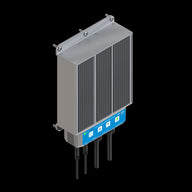 TrolMaster DMC-1 24V DC greenhouse roll-up motor controller with status lights, buttons, and cables.