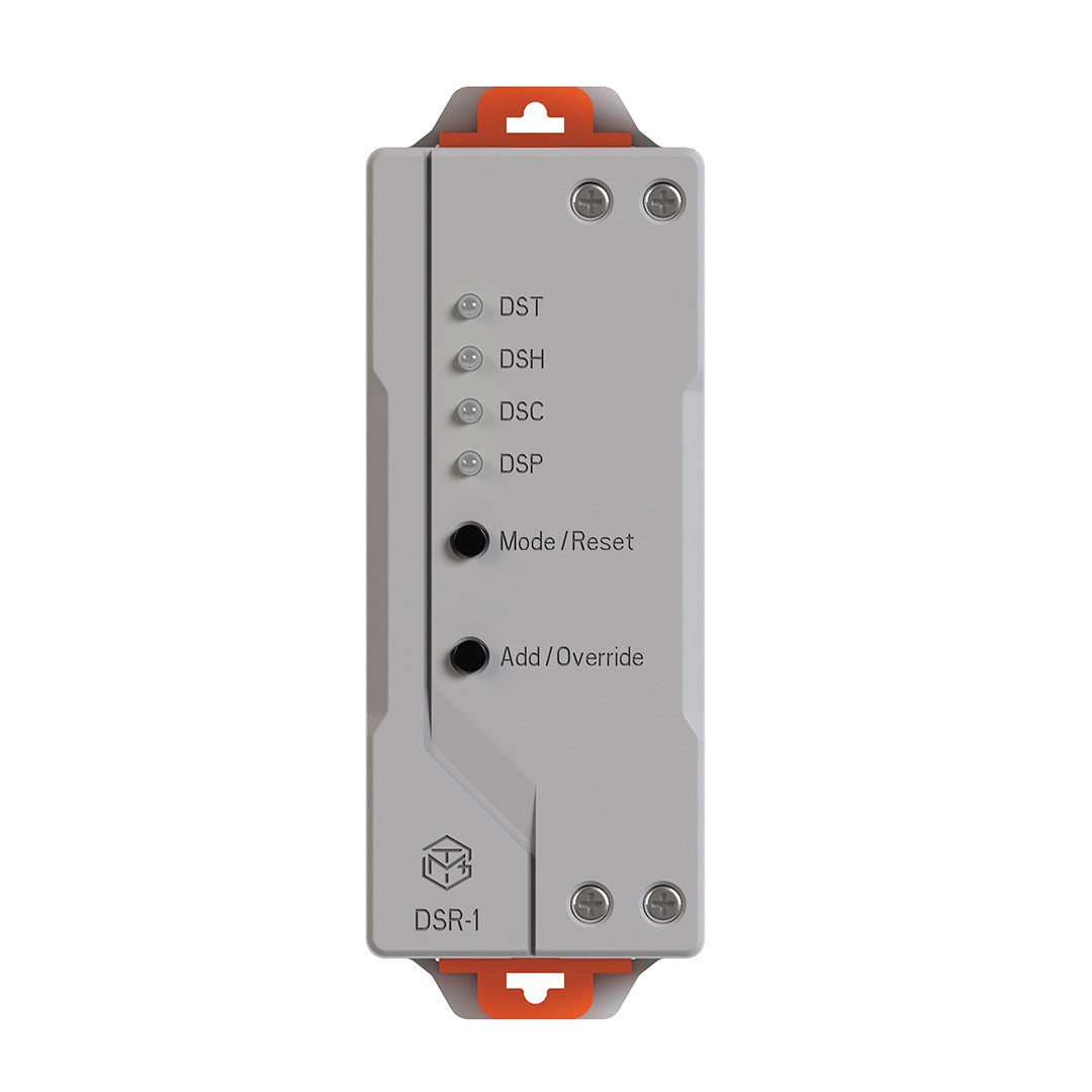 TrolMaster Green-X DSR-1 greenhouse control module with indicators, buttons, and model name.