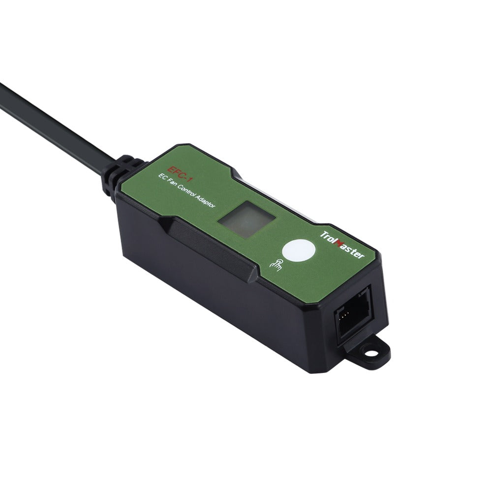 TrolMaster EFC-1 EC Fan Control Adapter with display and button.