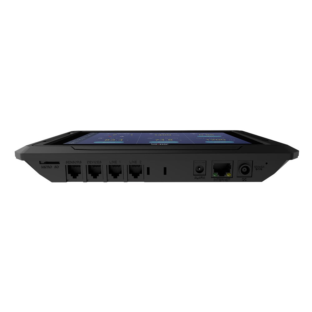 TrolMaster HCS-3 environmental control unit with various ports and a screen.