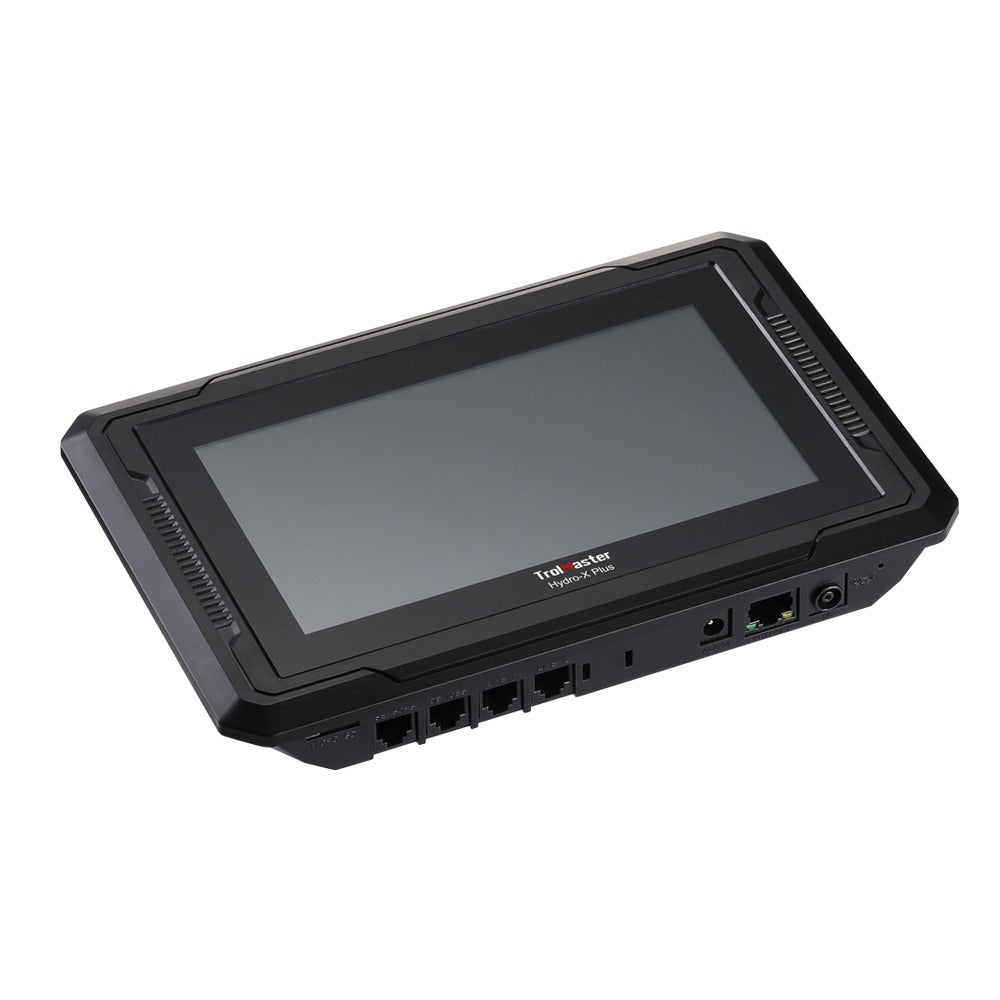TrolMaster HCS-3 environmental controller with touchscreen display and ports.