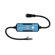TrolMaster LMA-14G group control adapter for 0-10V protocol with RJ45 and green connector cables.