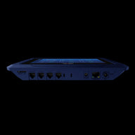 Blue TrolMaster NFS-3 environmental control unit with display, ports for micro SD, nutrient, medium, pumps, valves, internet, and DC power.