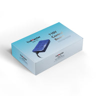 A light blue box with 