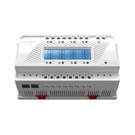TrolMaster OM-8 environmental control unit with eight channels, some ON and some OFF.