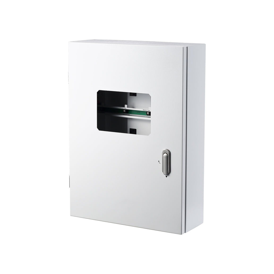 TrolMaster SCC-3 environmental control unit with open window and metal latch on white background.