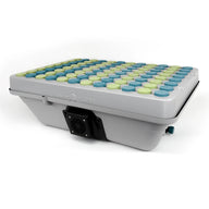 TurboKlone Elite 96 cloner with blue and green neoprene inserts and a black fan.