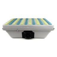TurboKlone Elite 96 cloner with blue and green neoprene inserts and a black fan vent.