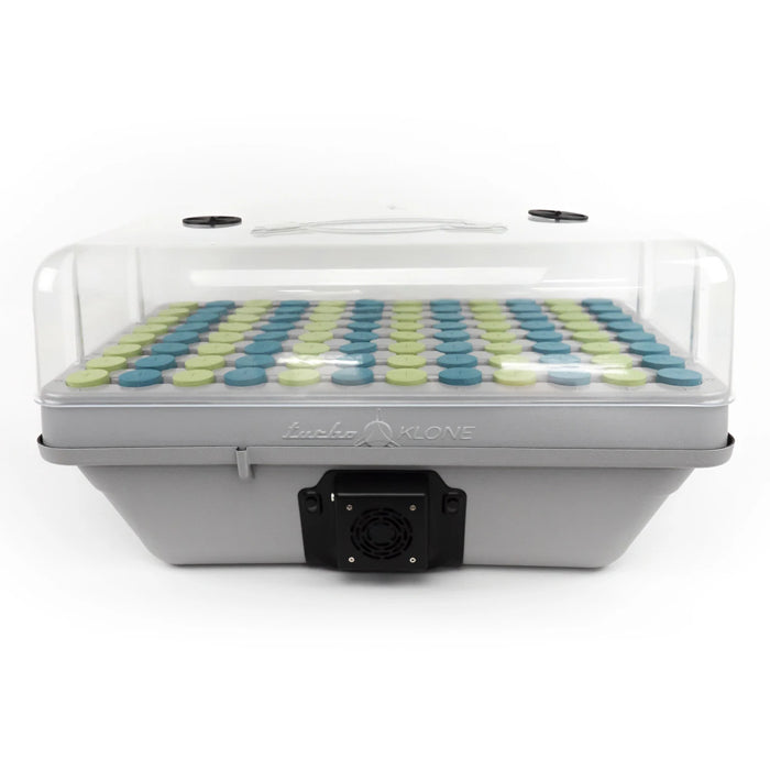 TurboKlone Elite 96 cloner with dome and blue and green starter plugs.