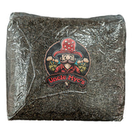 Uncle Myc's 8lb CVG supplemented bulk substrate bag with cartoon mushroom man logo.