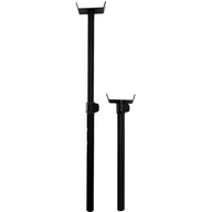 Two black adjustable under canopy light stands with U-shaped tops, one extended and one compact, for Model 3 & 4/5.