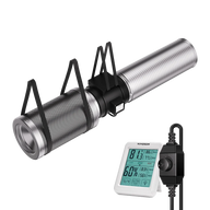 VIVOSUN grow tent air filtration kit: inline fan, carbon filter, flexible ducting, thermometer & speed controller.