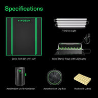 VIVOSUN 20″x14″x21″ Clone Tent Kit Specifications