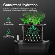 VIVOSUN FlexFeed Self-Watering Fabric Pot Base with 6L Reservoir - 4 Pack