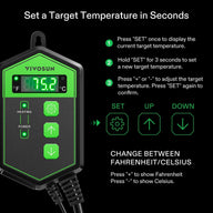 VIVOSUN Seedling Heat Mat Thermostat