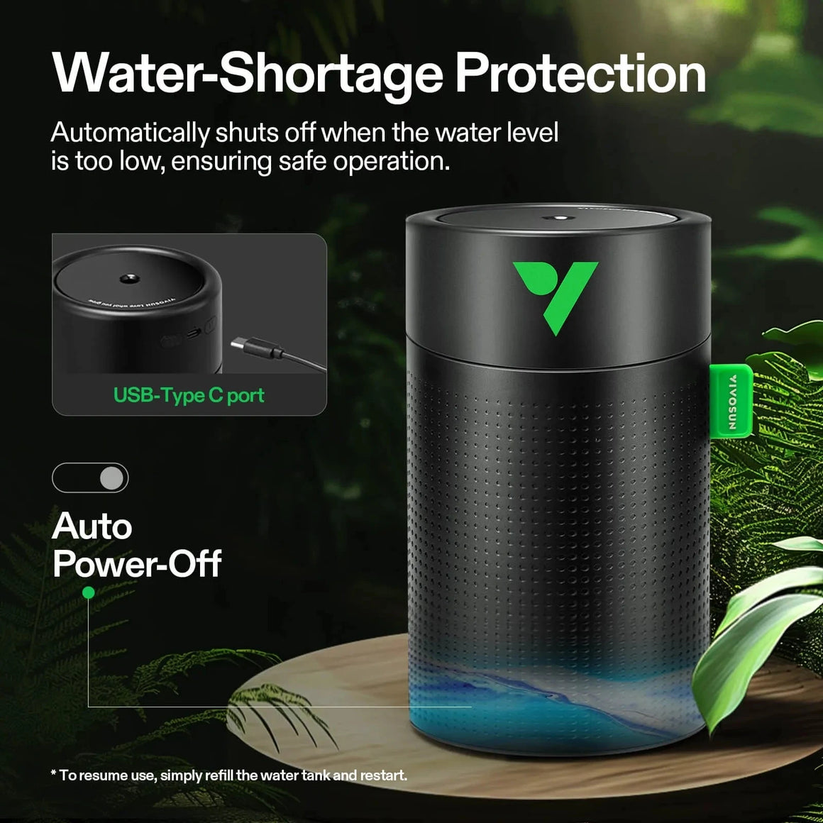 VIVOSUN AeroStream U075 USB Humidifier