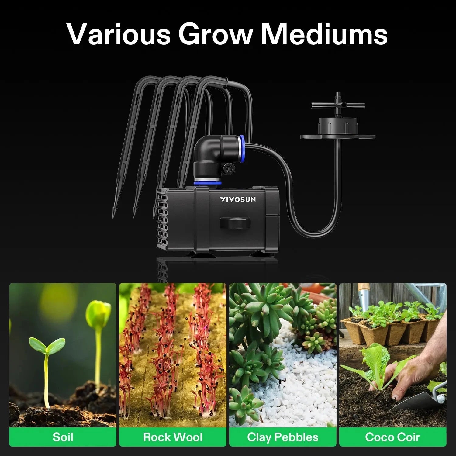 automated watering system for grow tent VIVOSUN FlexFeed Automatic Irrigation System