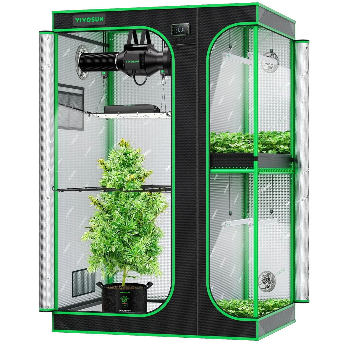 VIVOSUN Smart 2-in-1 GIY-SGS-43 Grow Tent Kit