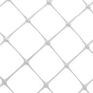 White diamond-patterned trellis netting, 6 mesh square, on a white background.