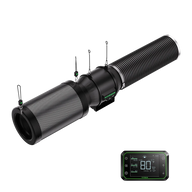 Vivosun AeroZesh Smart Filtration Kit Pro T6: black mesh filter, duct fan, corrugated duct, digital controller 80°F.
