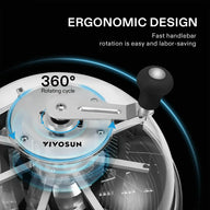 VIVOSUN 19-inch bowl trimmer with ergonomic handle and 360° rotating cycle.