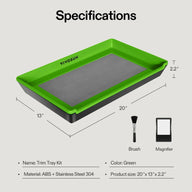 VIVOSUN green trim tray kit, 20