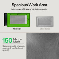 VIVOSUN green trimming tray with 14.9