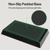 Vivosun 2-in-1 trimming tray in green, featuring a non-slip padded base to prevent spills.