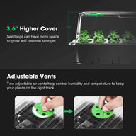Seedling tray with 3.6