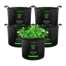 Vivosun 5-Pack Black Fabric Grow Bags with Handles