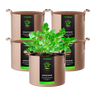 Vivosun 7 Gallon Nonwoven Fabric Grow Bags | 5-Pack