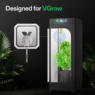Vivosun magnetic hook for grow tent, with plant and tent display.
