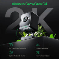 Vivosun GrowCam C4 with 2K resolution, plant growth monitoring, and easy installation.