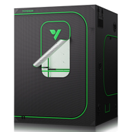 VIVOSUN grow tent with reflective interior, viewing window, and green trim.