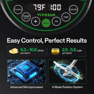 VIVOSUN herbal extractor features digital display with temp/time, start button, and plus/minus controls.