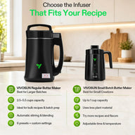 VIVOSUN Regular and Small Batch Butter Makers: kitchen appliances for making infused butter.
