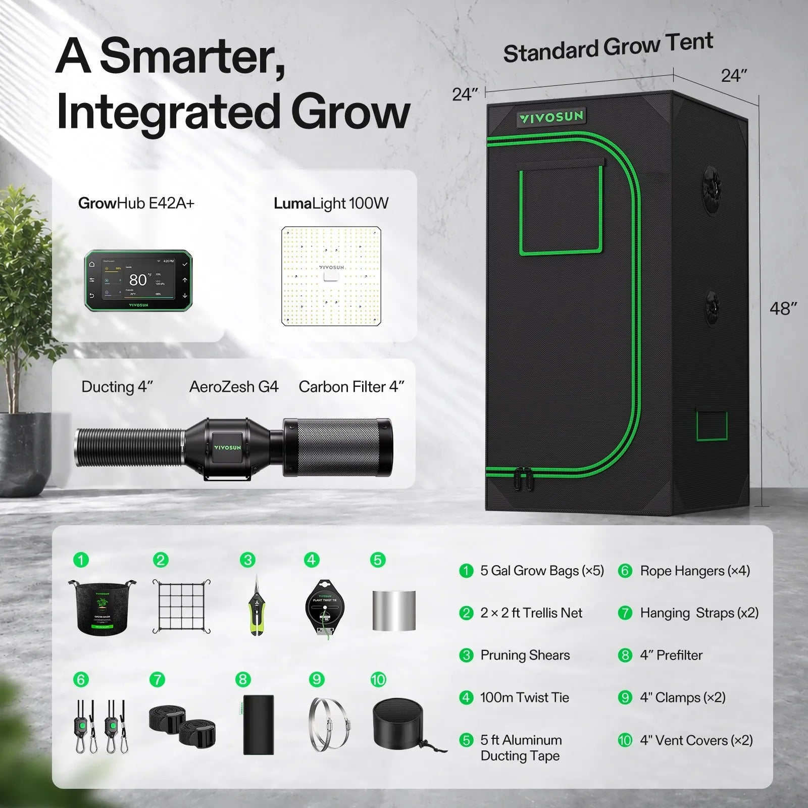 VIVOSUN New Gen Smart Grow Tent Kit 2x2
