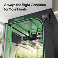 VIVOSUN 3x3 smart grow tent kit with LED light, fan, and timer.
