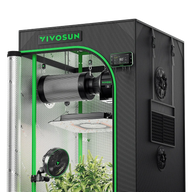 VIVOSUN Smart Grow Tent Kit with LED light, fan, and controller.