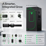 VIVOSUN 2x2 Pro grow tent kit with smart controller, light, fan, filter, ducting & accessories.