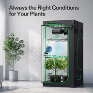 VIVOSUN 3x3 smart grow tent kit with LED light, fan, and filter for optimal plant growth.