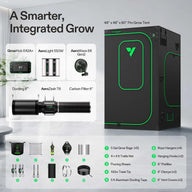 Vivosun 4x4 smart grow tent kit with GrowHub, AeroLight, fan, filter, and accessories.