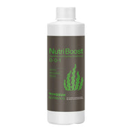 Vivosun NutriBoost liquid fertilizer bottle with green algae illustration.