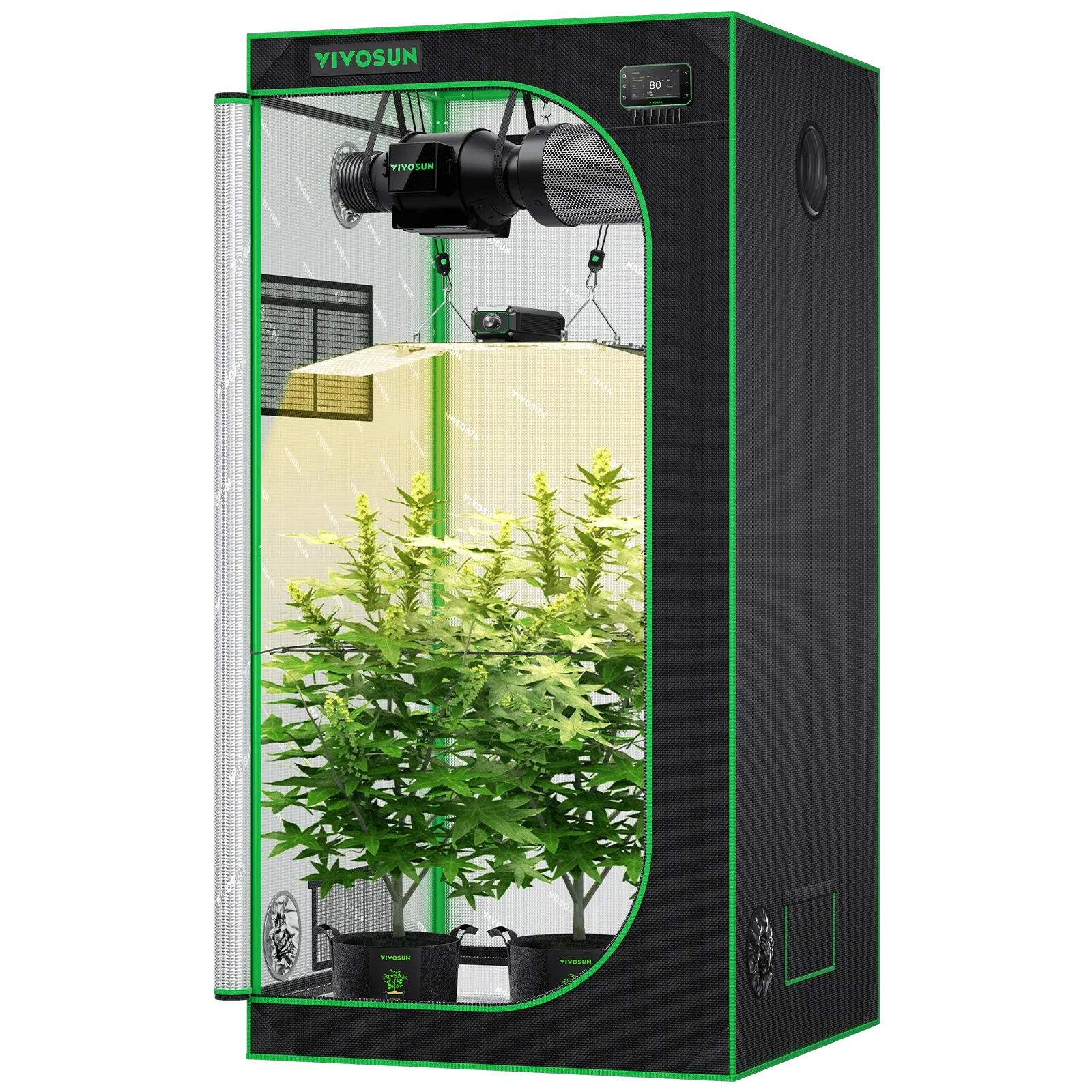 3x3 grow tent kit VIVOSUN Smart Grow Tent Kit 3x3 for 3 Plants
