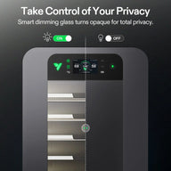 Vivosun Smart Cure Box control panel with display showing temperature, humidity, and craft cycle settings.