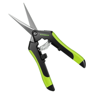 Vivosun stainless steel pruning shear with green handles and a black grip.
