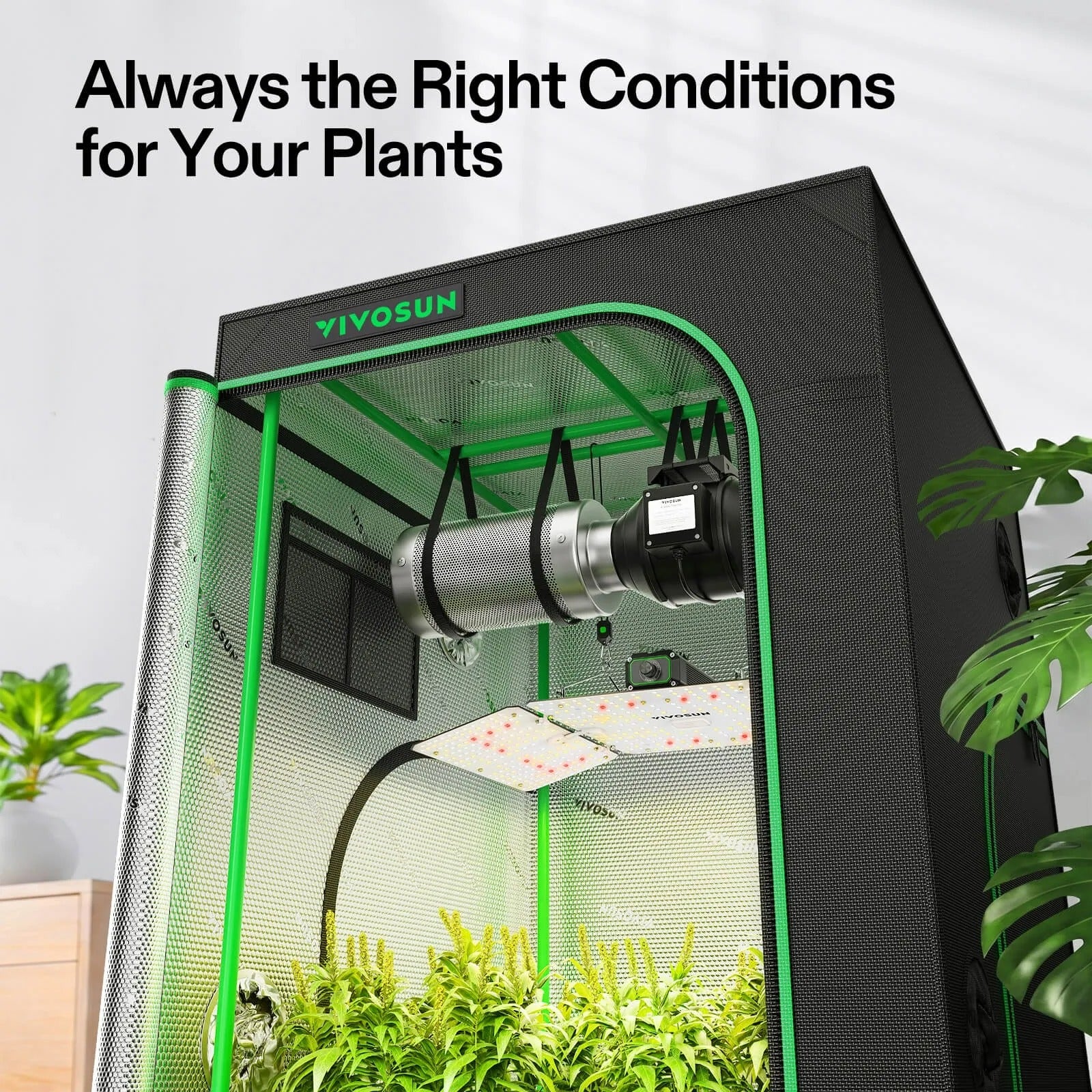 VIVOSUN Starter Grow Tent Kit 3x3