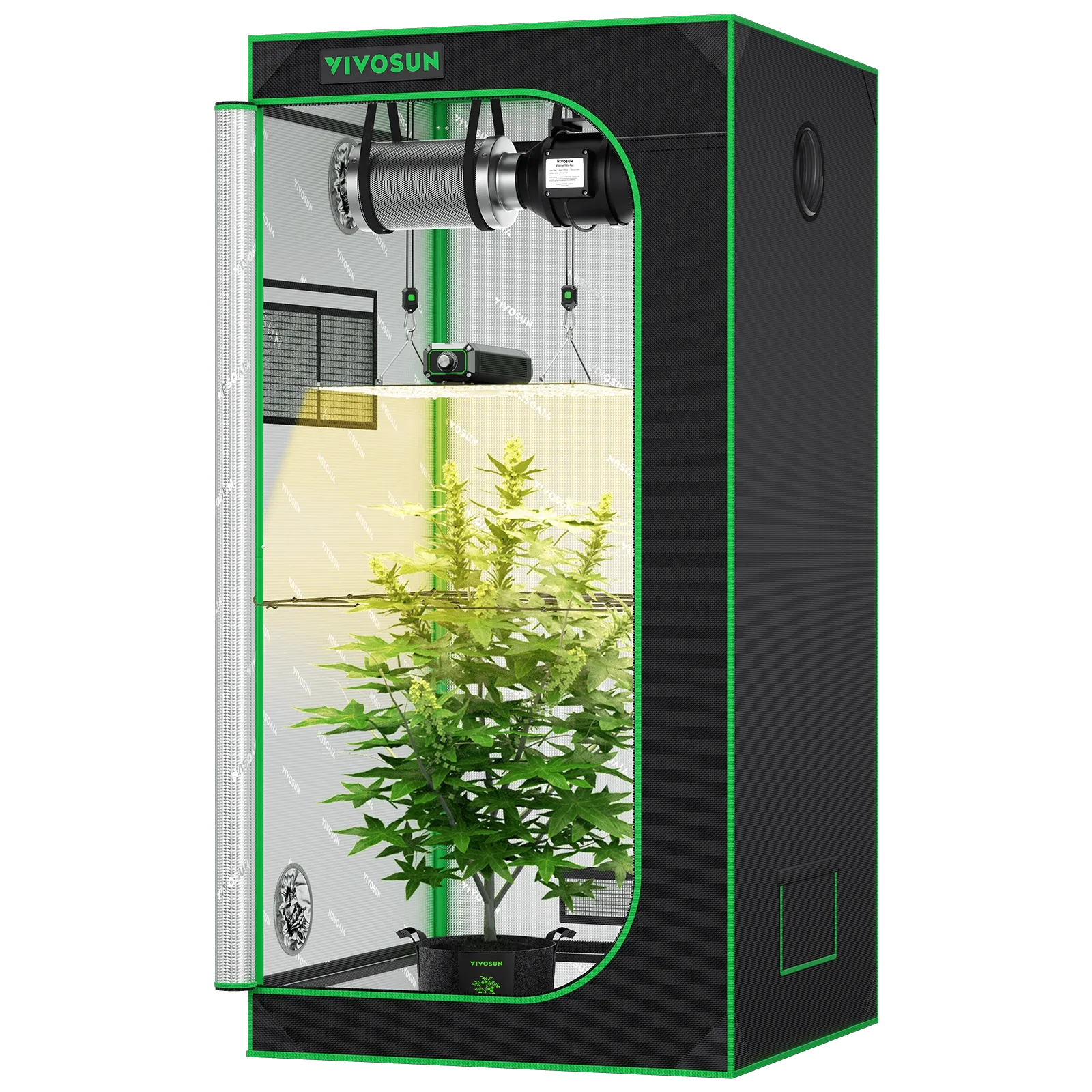 grow tent kits for beginners Standard Grow Tent Kit 1-Plant by VIVOSUN – 2' x 2'