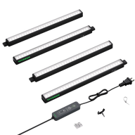 VIVOSUN T5 2FT LED grow lights, 4-pack, full spectrum, with controller & accessories.